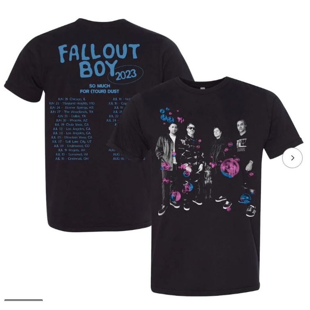 Fall Out Boy "So Much For Tour Dust 2023 Tour" T-Shirt Size XL Graphic Tee